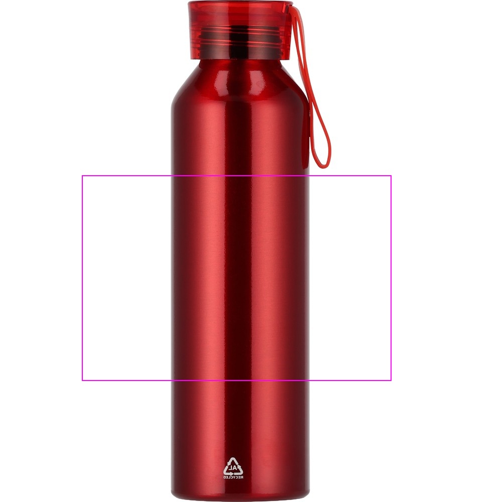 Recycled aluminum bottle CORK 600 ml