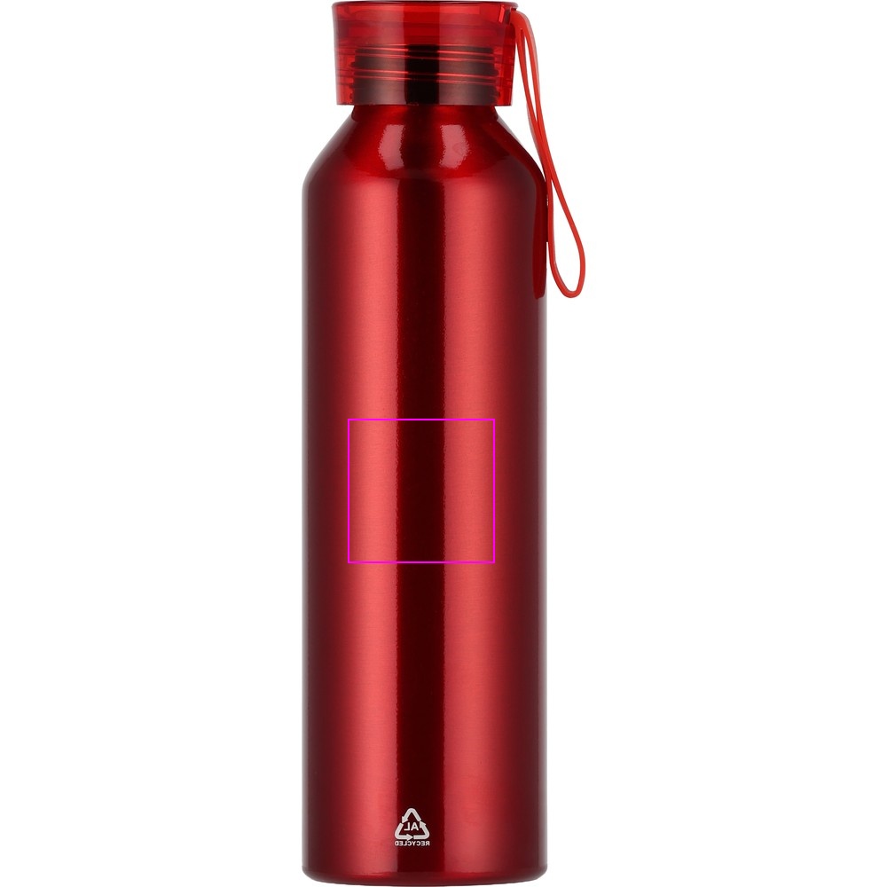 Recycled aluminum bottle CORK 600 ml