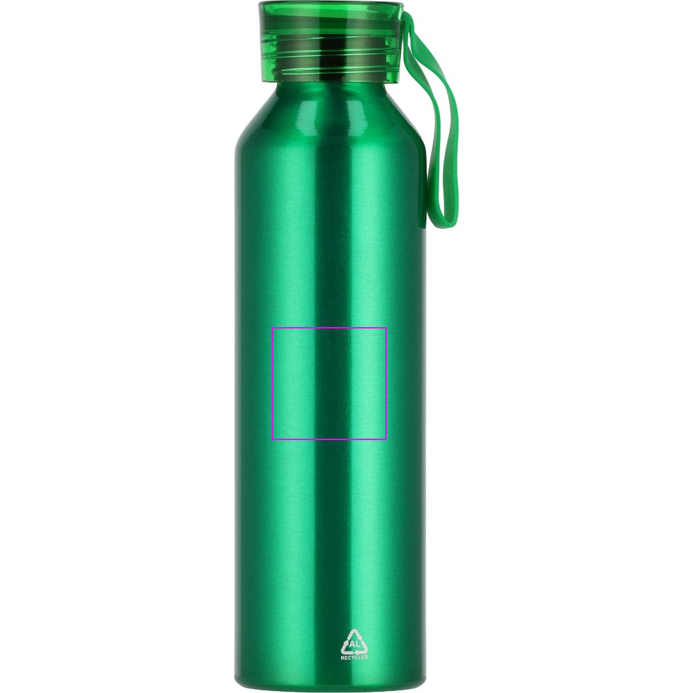 Recycled aluminum bottle CORK 600 ml