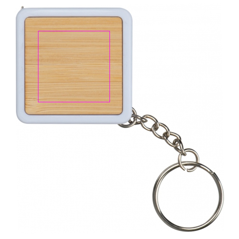 Keyring with 1 m tape measure LECCE