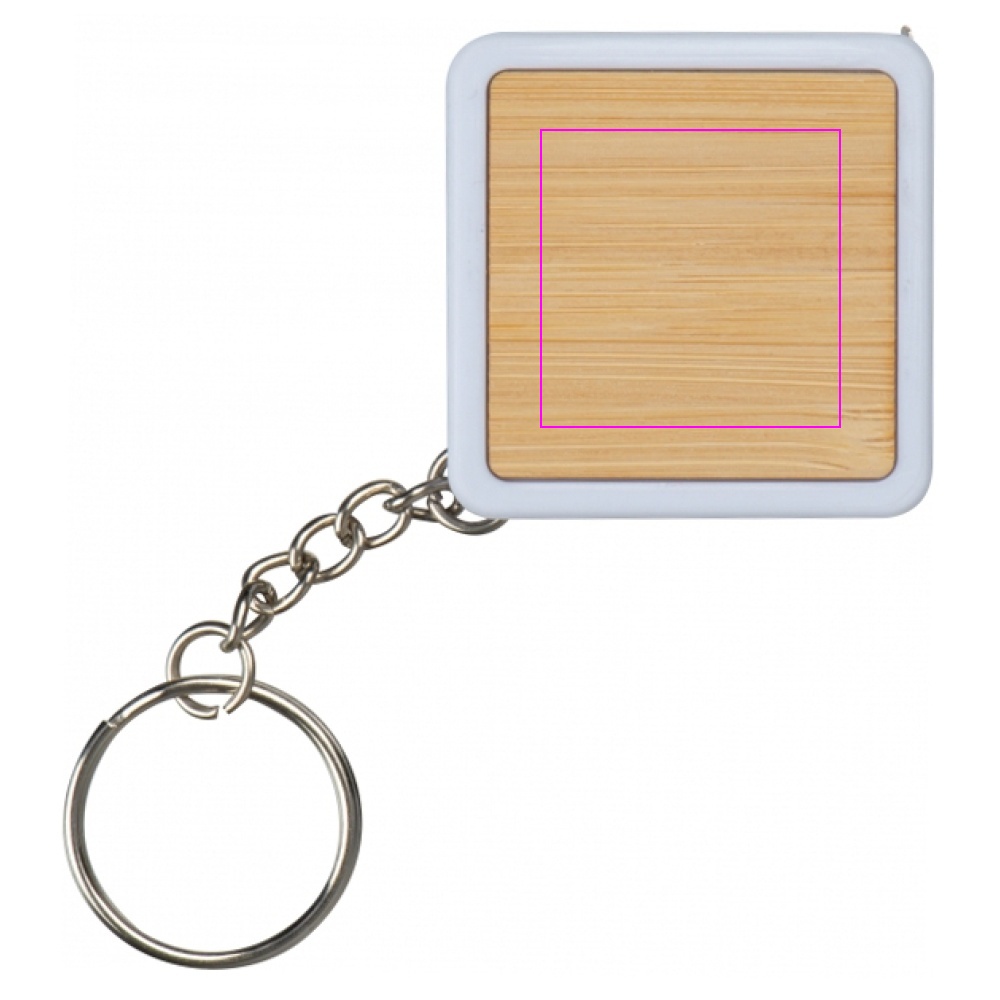 Keyring with 1 m tape measure LECCE