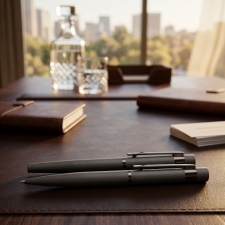 Writing set ballpen and rollerball pen soft touch PORTO VEHLO MoLu