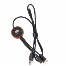 3w1 cable with illuminated logo LH-ZM04