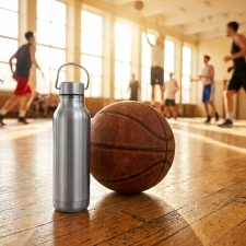 Stainless steel water bottle BORGHOLM