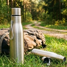 Recycled Steel Water Bottle DALLAS 900 ml