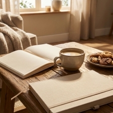 A5 Notebook made of recycled paper BRASILIA