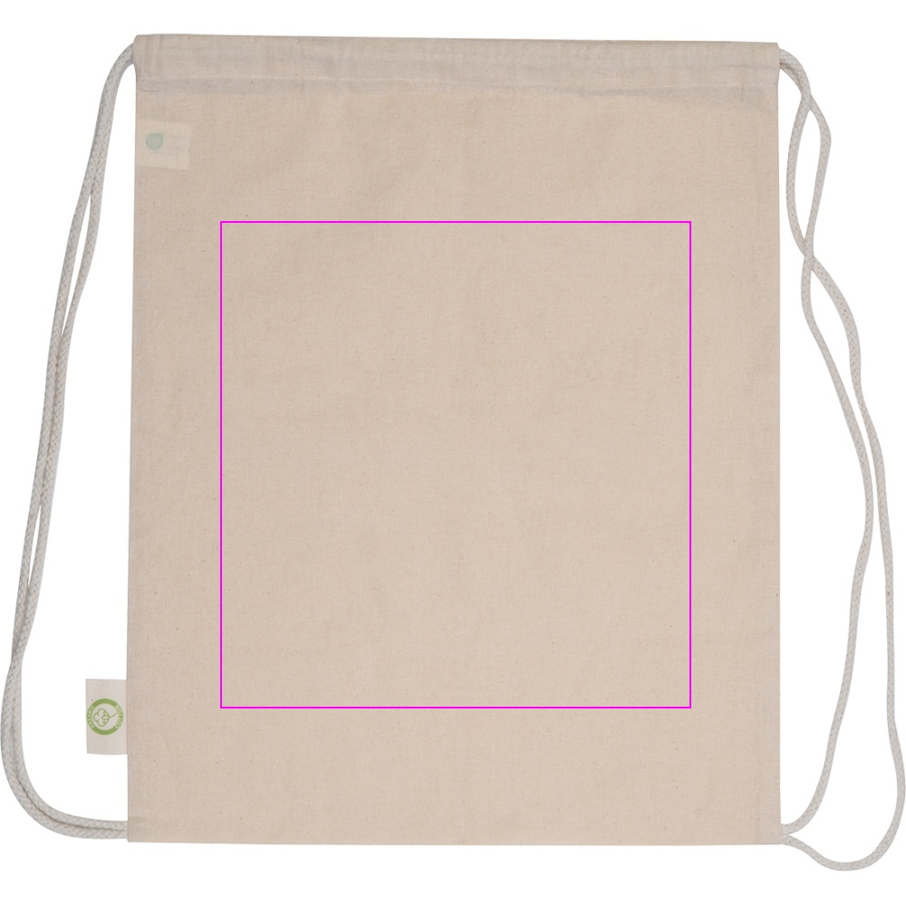Organic cotton gym bag 140 g/m2 HOUSTON
