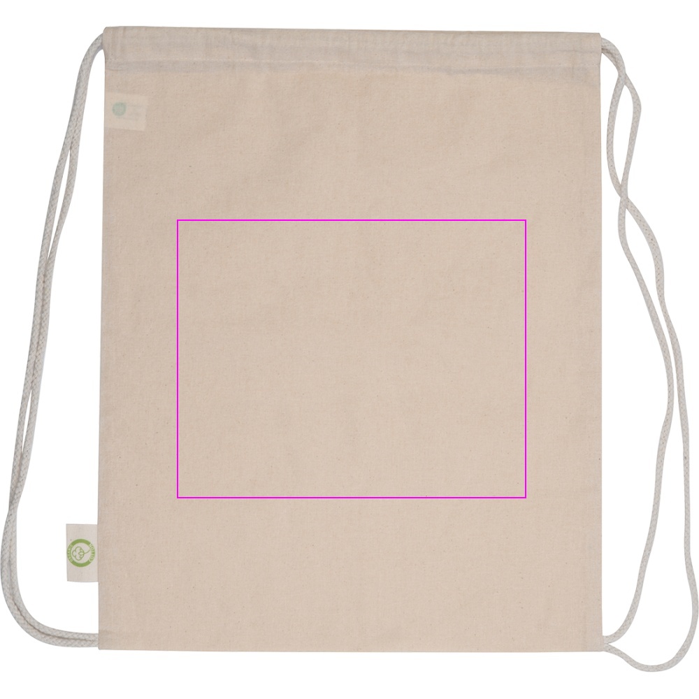 Organic cotton gym bag 140 g/m2 HOUSTON