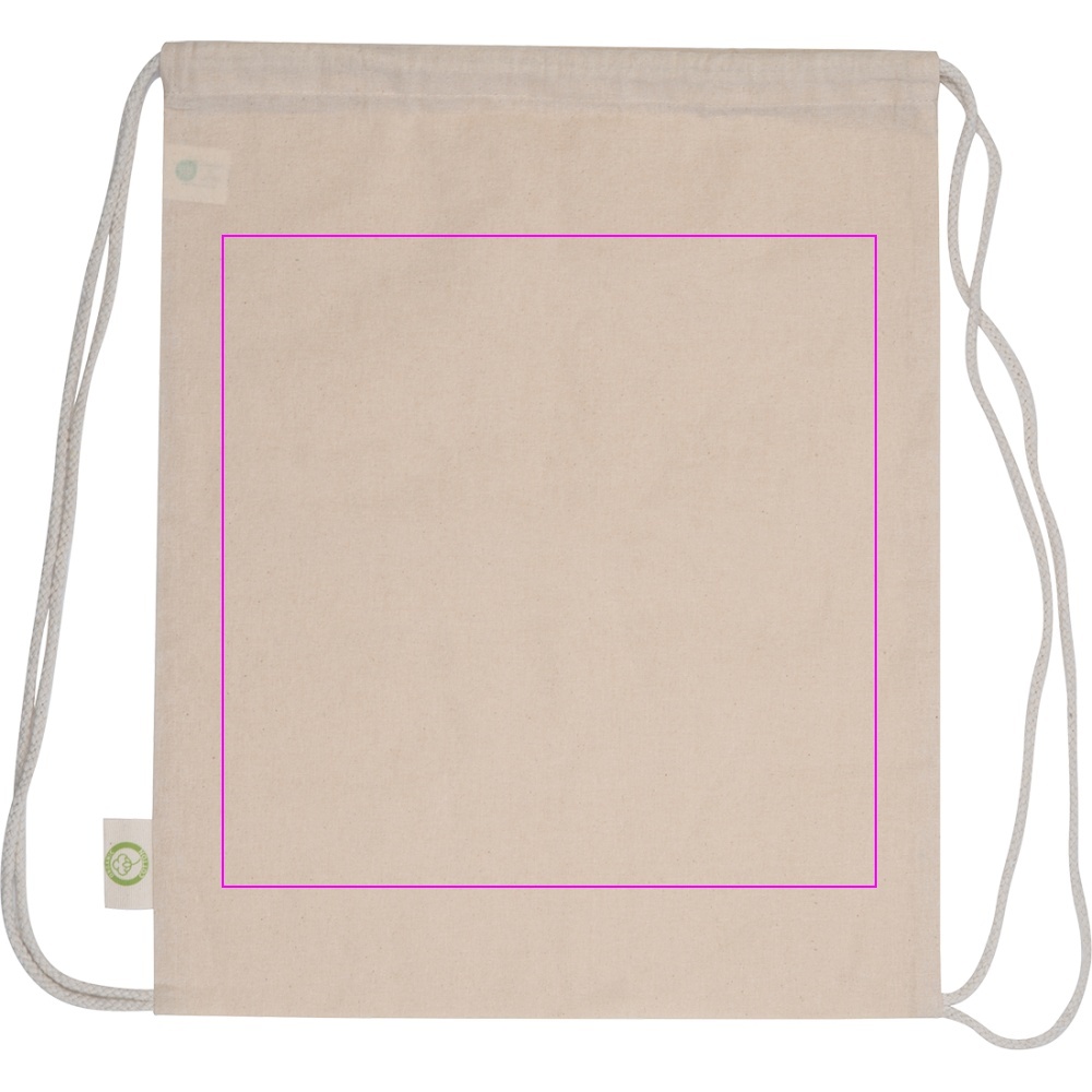 Organic cotton gym bag 140 g/m2 HOUSTON