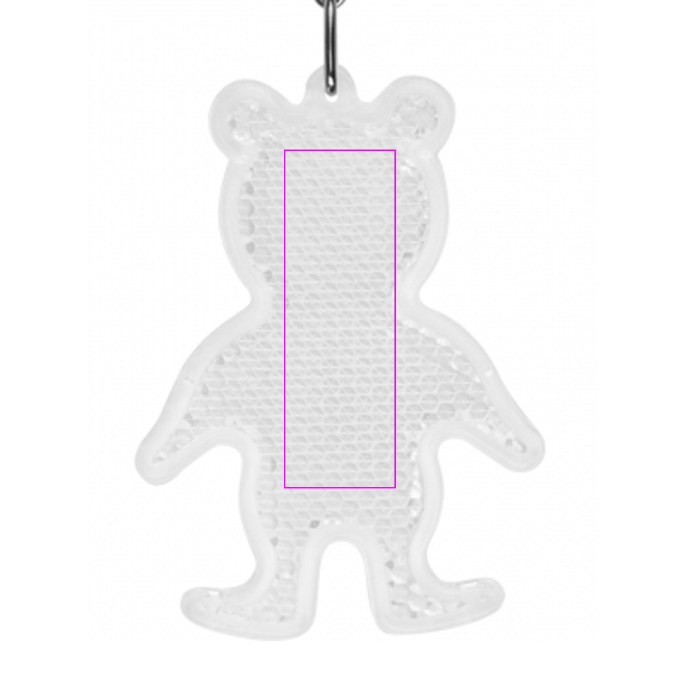Reflective keyring BEAR