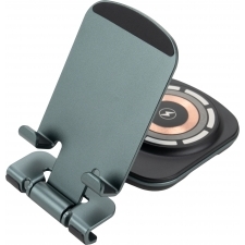 Phone holder with wireless charger 