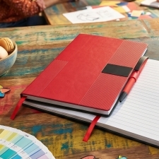 Lined notebook A5 with pen MERSIN