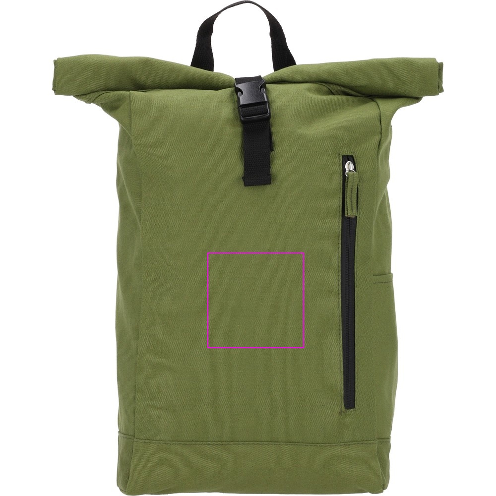 Recycled cotton backpack WOODSTOCK