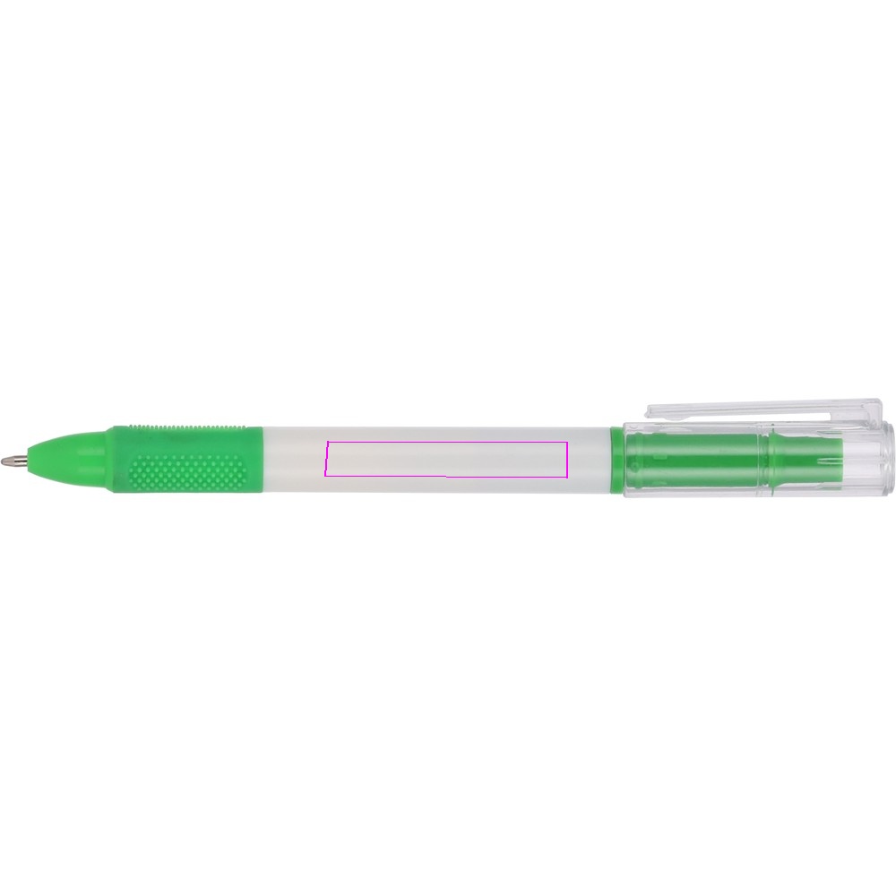 Ballpoint pen with highlighter LENS