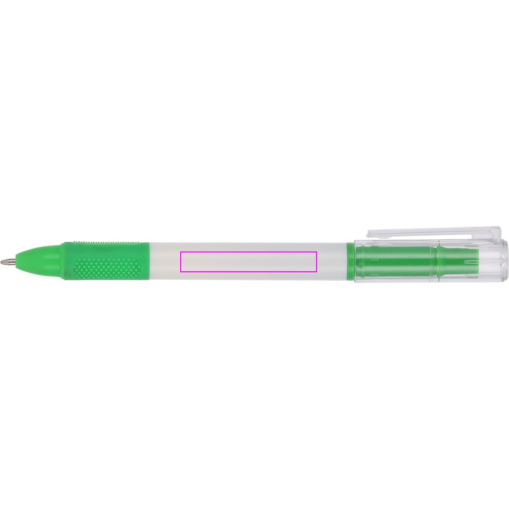 Ballpoint pen with highlighter LENS