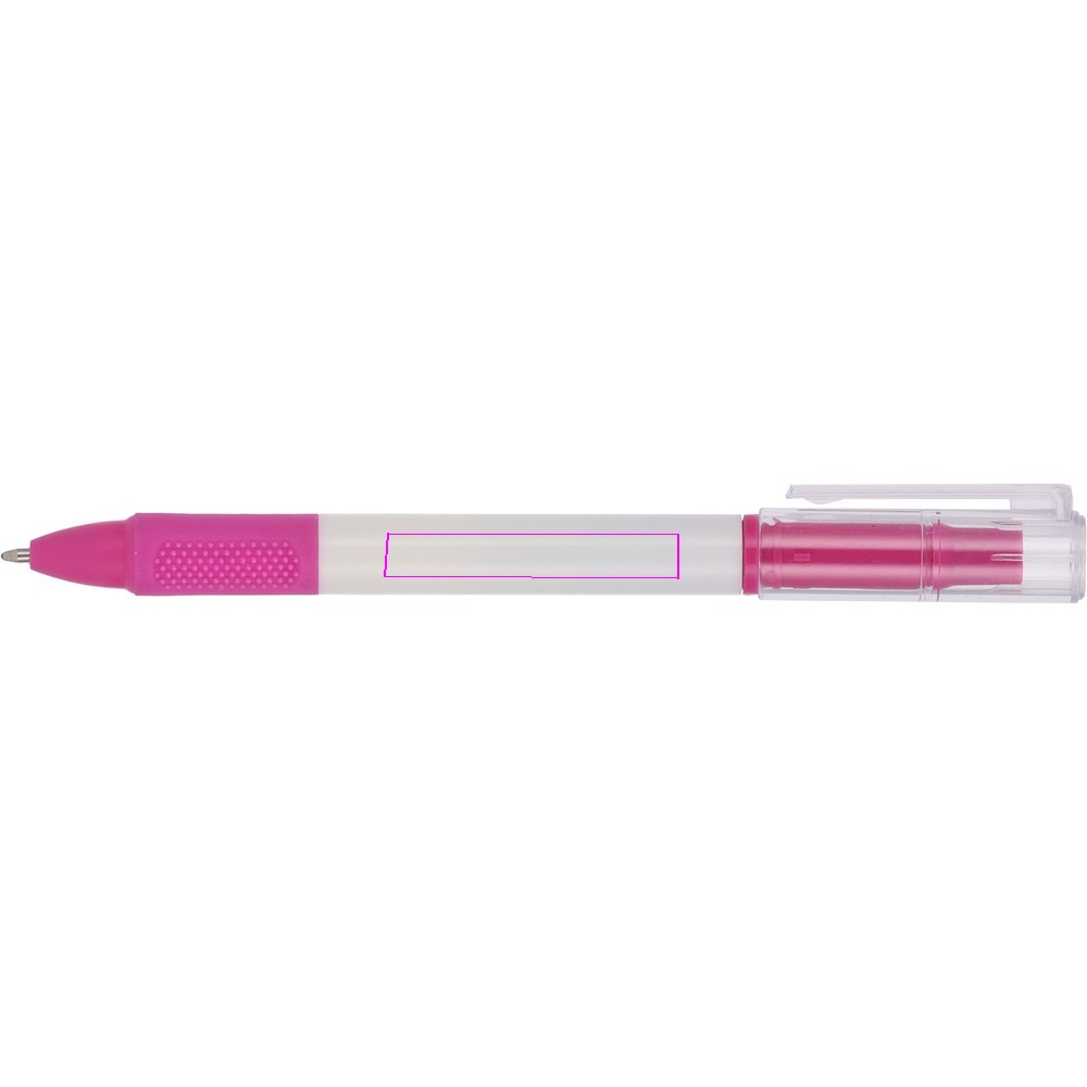 Ballpoint pen with highlighter LENS