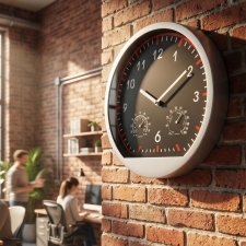 Plastic wall clock BAGIO