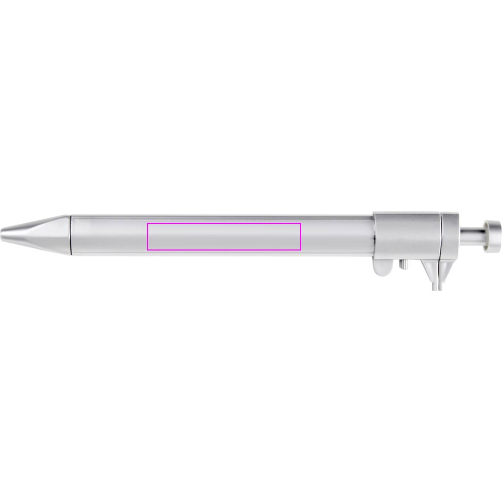 Plastic ballpen with caliper PRESCOT
