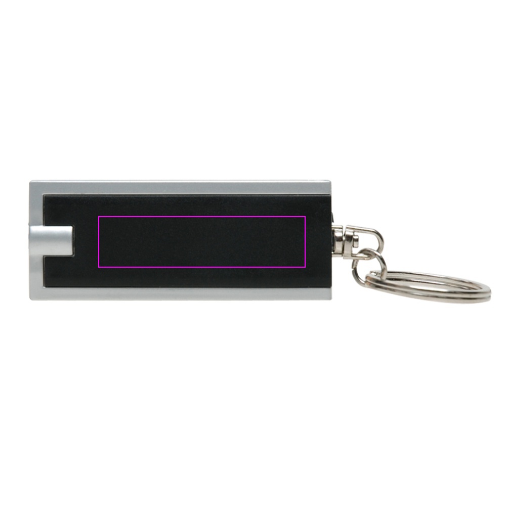 Plastic keyring with LED light BATH
