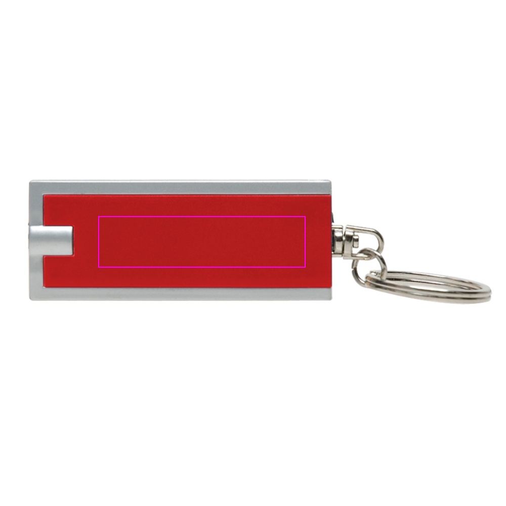 Plastic keyring with LED light BATH