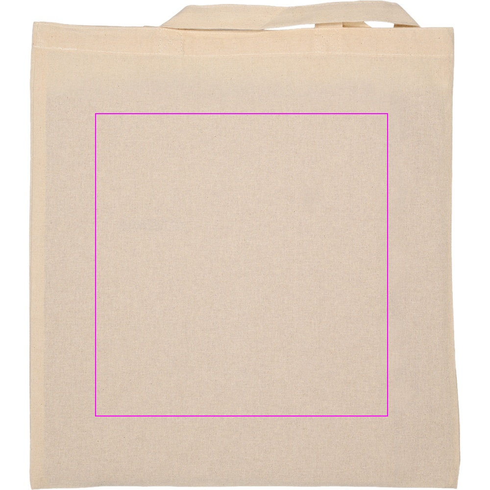 Cotton bag with short handles 140 g/m² ARRECIFE