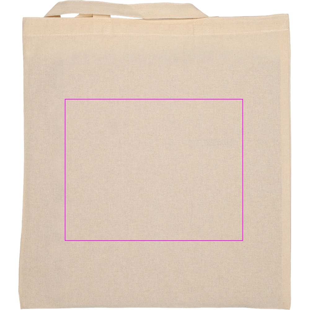 Cotton bag with short handles 140 g/m² ARRECIFE