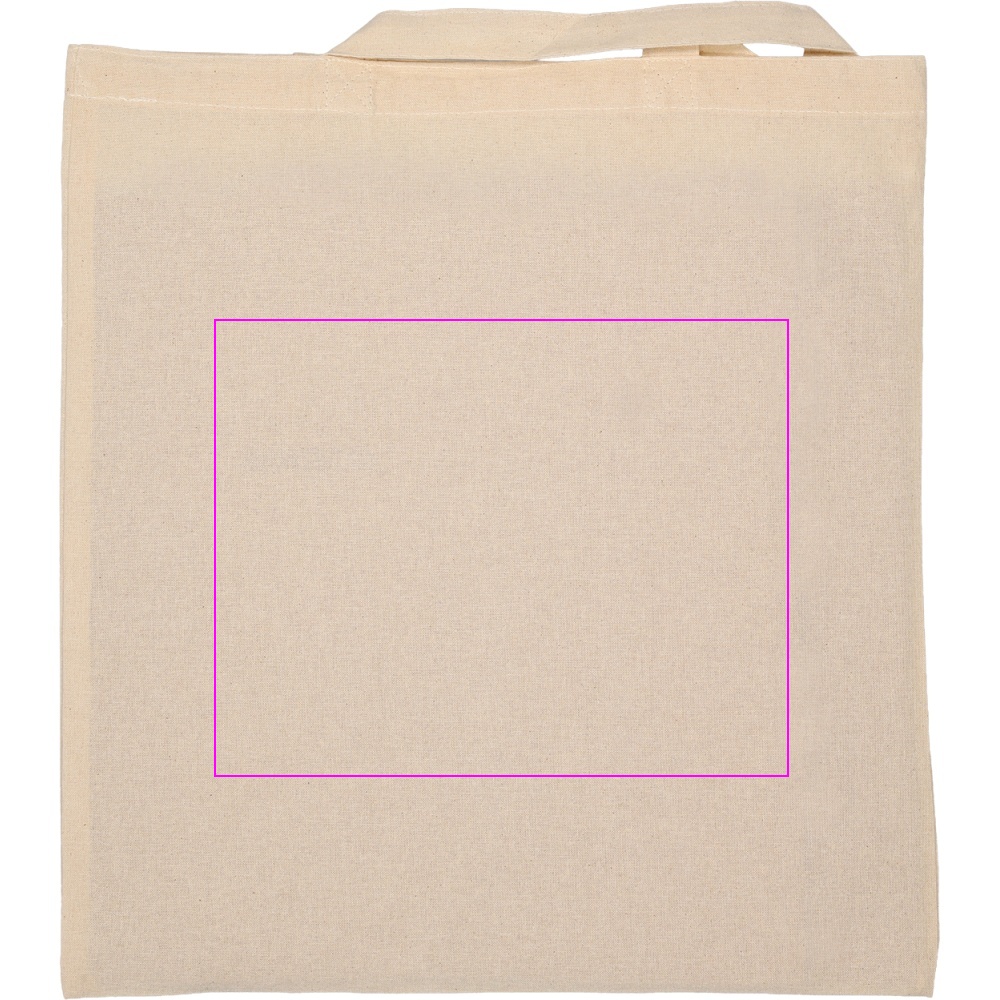 Cotton bag with short handles 140 g/m² ARRECIFE