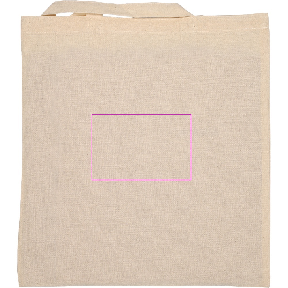 Cotton bag with short handles 140 g/m² ARRECIFE